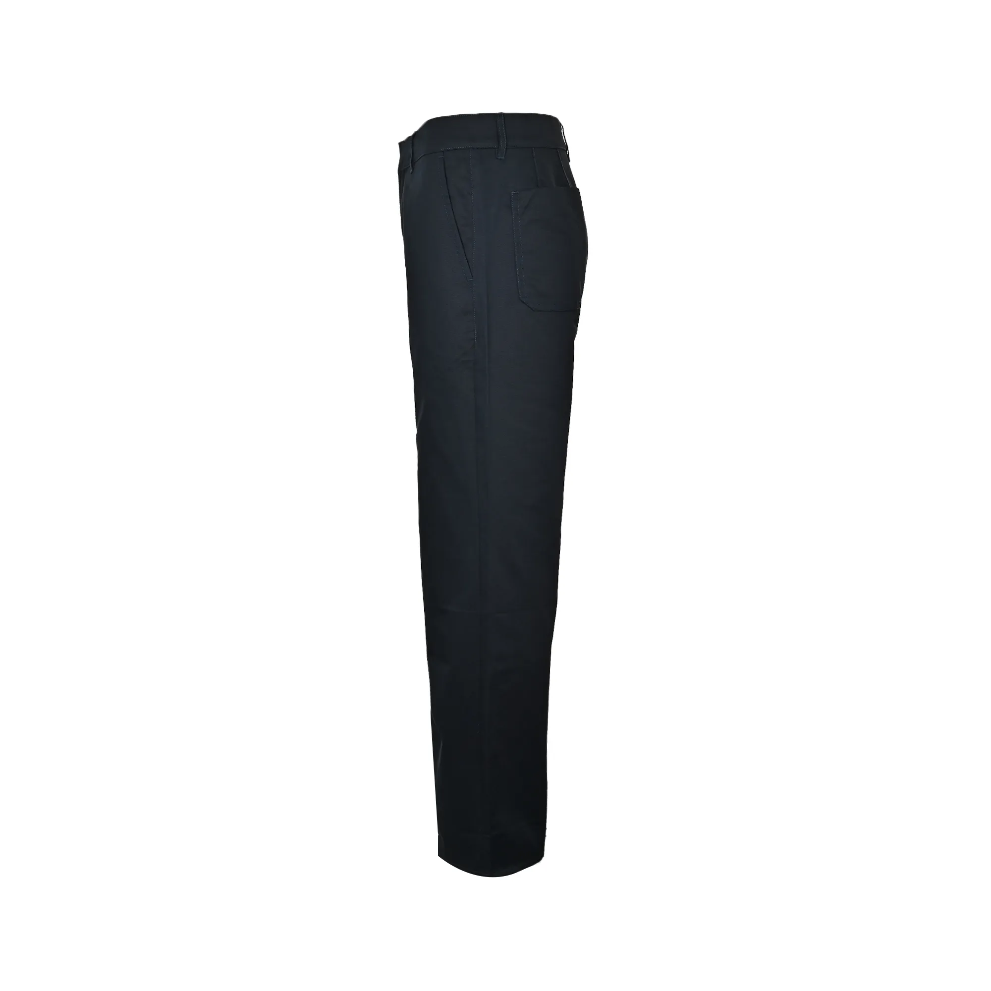 Louis Vuitton/Louis Vuitton pocket leather silk cotton crepe trousers